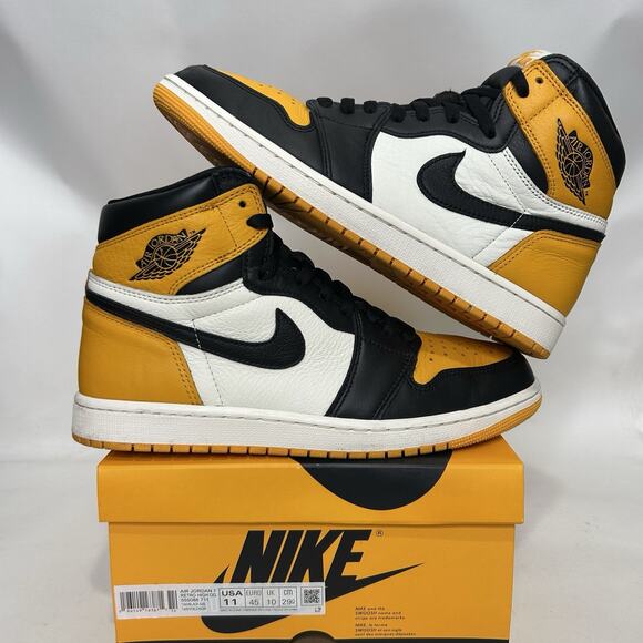 Nike Air Jordan 1 Retro High OG “Yellow Toe/Taxi” - Picture 1 of 10
